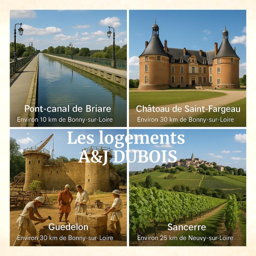 A&Jduplex - Bonny Sur Loire - Chateaux De Guedelon - Pont Canal エクステリア 写真